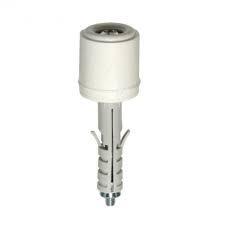 TASSELLO CON PARACOLPO PER PORTE E FINESTRE COLORE BIANCO