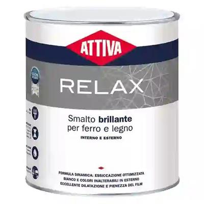 RELAX SMALTO LEGNO FERRO BIANCO LUCIDO LT. 2,5