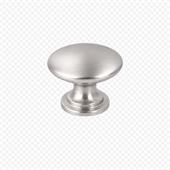 POMOLO PER MOBILI IN OTTONE 25 MM. CROMO SATINATO ART. 768