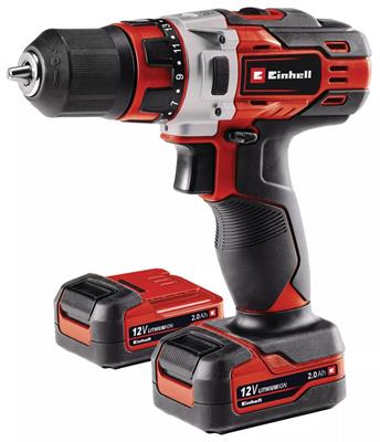 EINHELL TE-CD 12/1 Li TRAPANO AVVITATORE A BATTERIA 2X2Ah