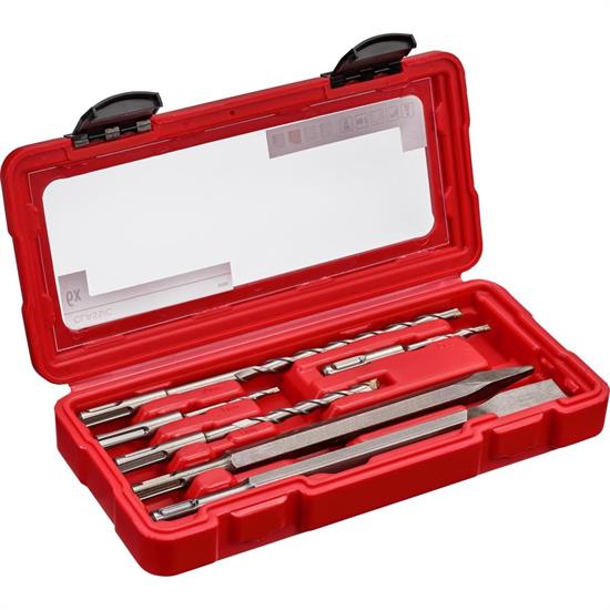 SET 6 PZ - 4 PUNTE 2 SCALPELLI SDS PLUS