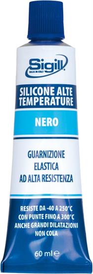 SILICONE ALTA TEMPERATURA NERO - 60 ML.