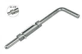 PALETTO ROTONDO PER CANCELLI MM. 300 ACCIAIO ZINCATO