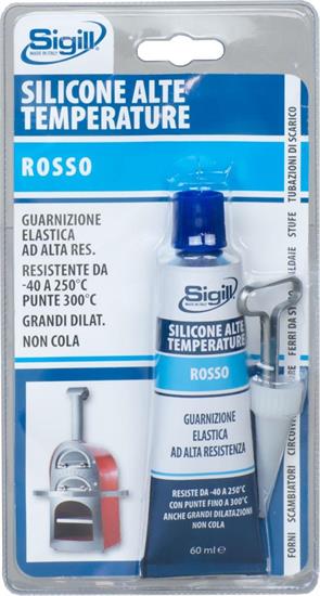 SILICONE ALTA TEMPERATURA ROSSO - 60 ML.