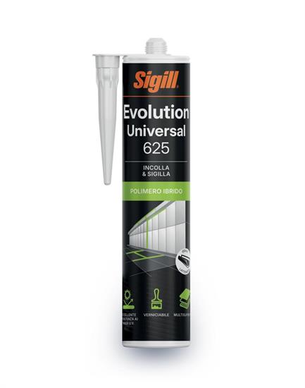 SIGILL EVOLUTION 625SILICONE POLIMERICO NEUTRO BIANCO 290 ML
