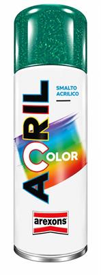 AREXONS SPRAY SMALTO ACRILICO DIAMANTATO VERDE ML 400
