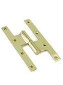CERNIERA PAUMELLES MM. 80X50 SX IN OTTONE LUCIDO