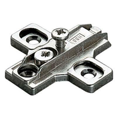 BASE CERNIERA INCASSO SALICE - H MM. 0 IN ZAMA NICHELATA