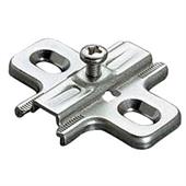 BASE CERNIERA INCASSO SALICE - H MM. 3 IN ACCIAIO NICHELATO