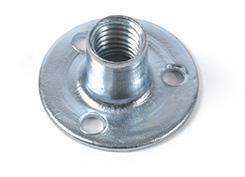 FONDELLO 3 FORI FILETTO M10 IN ACCIAIO ZINCATO