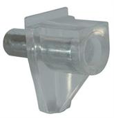 MENSOLINA REGGIPIANO A INFILARE PERNO ACCIAIO TRASPARENTE