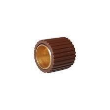 REGGIPIANO OTTONE CON GOMMA MM. 12 COLORE NOCE