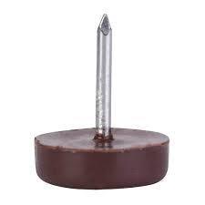 PIEDINO SOTTOSEDIA DIAMETRO MM. 17 MARRONE