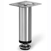 PIEDINO REGOLABILE IN ACCIAIO CROMATO H. MM. 100