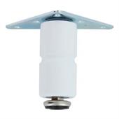 PIEDINO IN LEGNO BIANCO H. MM. 100 CON PIASTRA