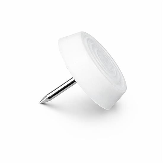 PIEDINO SOTTOSEDIA DIAMETRO MM. 14 BIANCO