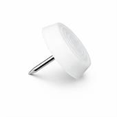 PIEDINO SOTTOSEDIA DIAMETRO MM. 14 BIANCO