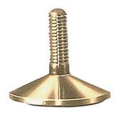 PIEDINO FISSO OTTONATO DIAMETRO MM. 30 M10