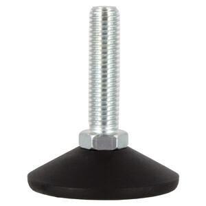 PIEDINO REGOLABILE IN ACCIAIO ZINCATO D. MM. 50 M10