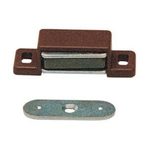 CHIUSURA MAGNETICA RETTANGOLARE MM. 46X15 MARRONE