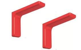 REGGIMENSOLA RICOPERTA ACCIAIO/PLASTICA ROSSO MM. 240X144