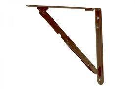 REGGIMENSOLA PIEGHEVOLE ACCIAIO VERNICIATO MARRONE CM. 20X20