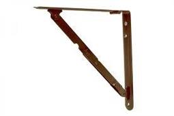 REGGIMENSOLA PIEGHEVOLE ACCIAIO VERNICIATO MARRONE CM. 20X20