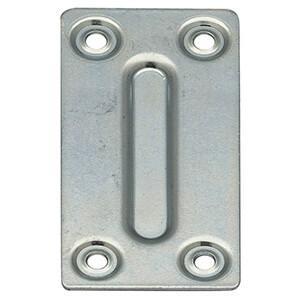 PIASTRINA RETTANGOLARE ZINCATA CM. 3,5X7