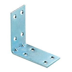 PIASTRINA ZINCATA AD ANGOLO 8 FORI CM 5X5