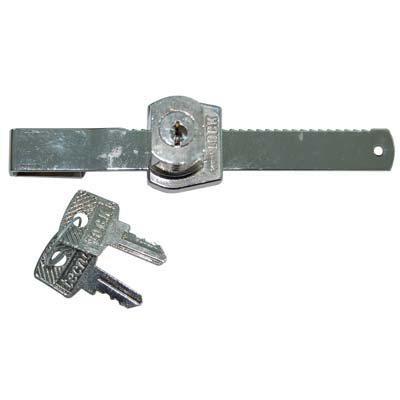 SERRATURA A CILINDRO VETRINE SCORREVOLI ACCIAIO NICHELATO SP