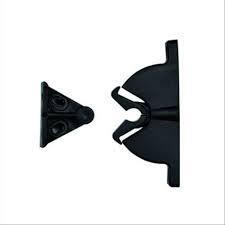 FERMAPORTE A PINZA PLASTICA NERA INCONTRO UNIVERSALE