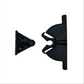 FERMAPORTE A PINZA PLASTICA NERA INCONTRO UNIVERSALE