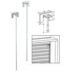 BLOCCATAPPARELLA X AVVOLGIBILI PLASTICA ZINCATA + ASTA