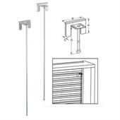 BLOCCATAPPARELLA X AVVOLGIBILI PLASTICA ZINCATA + ASTA