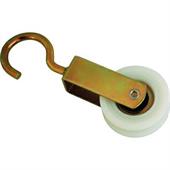 CARRUCOLA NYLON + CUSCINETTO GANCIO ZINCATO D. MM 40